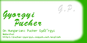 gyorgyi pucher business card
